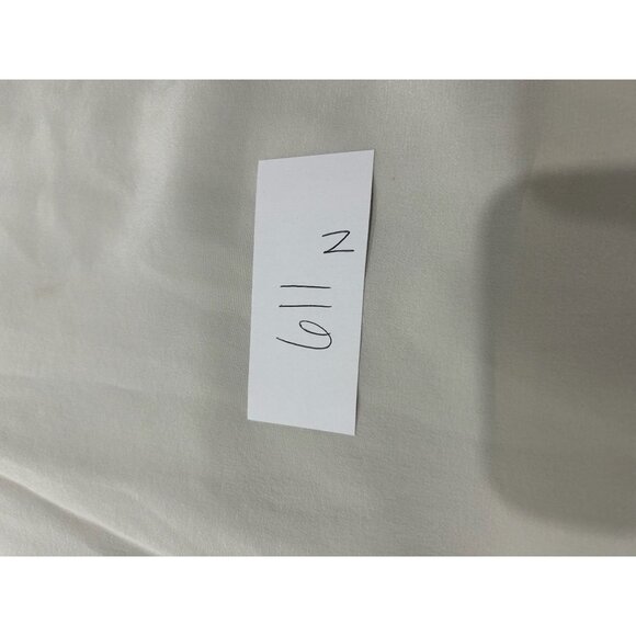 Marc Bouwer Womens Sleeveless Silk Blouse Ivory Plus Sz 1X Sheer Minimalist - Picture 8 of 9